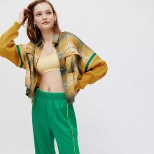 BDG Yellow Caleb Sporty Shirt Sz M